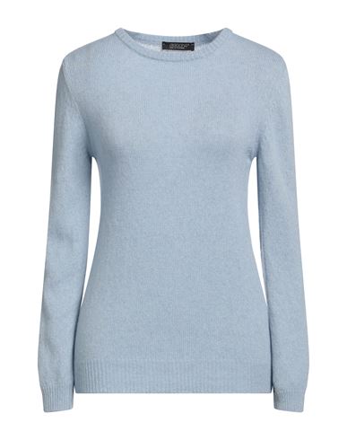 Aragona Woman Sweater Sky Blue Size 8 Cashmere