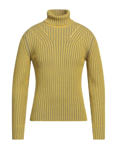 A Better Mistake Man Turtleneck Mustard Size 4 Wool, Viscose, Polyester In Yellow