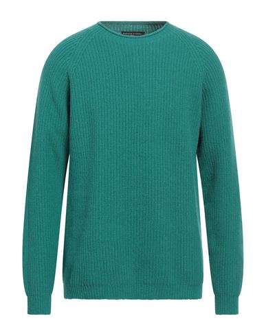 Shop Daniele Fiesoli Man Sweater Green Size Xl Baby Alpaca Wool, Recycled Wool, Polyamide