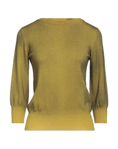 Aragona Woman Sweater Ocher Size 10 Wool In Yellow