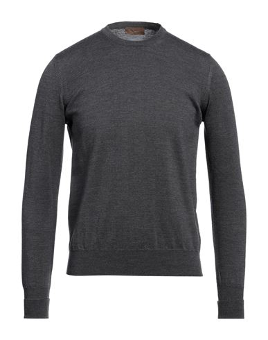 Shop Alpha Massimo Rebecchi Man Sweater Steel Grey Size 36 Merino Wool