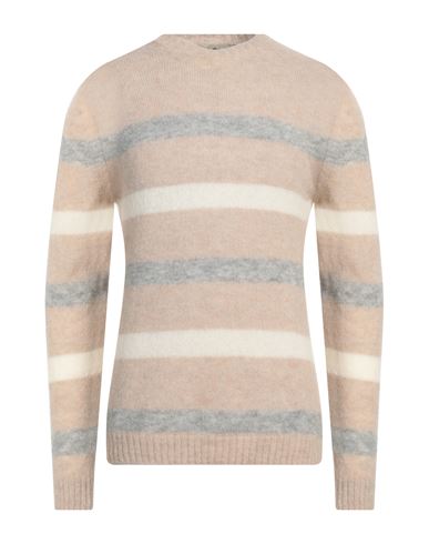 Irish Crone Man Sweater Sand Size Xl Alpaca Wool, Polyamide, Wool In Beige
