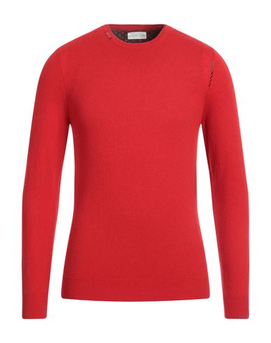 BECOME BECOME MAN SWEATER RED SIZE 38 MERINO WOOL, VISCOSE, POLYAMIDE, CASHMERE
