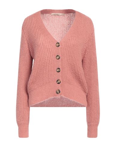LA FEE MARABOUTEE LA FÉE MARABOUTÉE WOMAN CARDIGAN PINK SIZE L ACRYLIC, MOHAIR WOOL, POLYAMIDE 