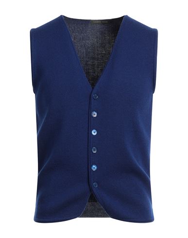 Thomas Reed Man Cardigan Bright Blue Size L Wool