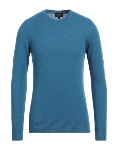 Emporio Armani Man Sweater Light Blue Size L Cashmere