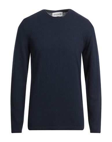 Officina 36 Man Sweater Midnight Blue Size Xxl Viscose, Wool, Polyamide, Cashmere