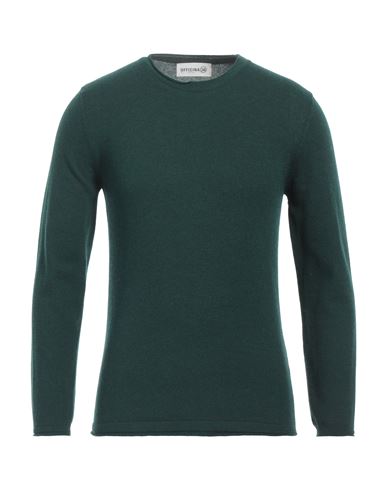 Shop Officina 36 Man Sweater Emerald Green Size S Viscose, Wool, Polyamide, Cashmere