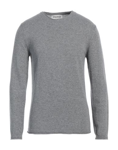 Shop Officina 36 Man Sweater Grey Size Xxl Viscose, Wool, Polyamide, Cashmere