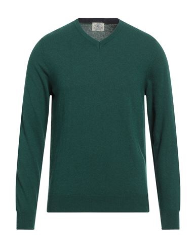 Mqj Man Sweater Emerald Green Size 44 Polyamide, Wool, Viscose, Cashmere
