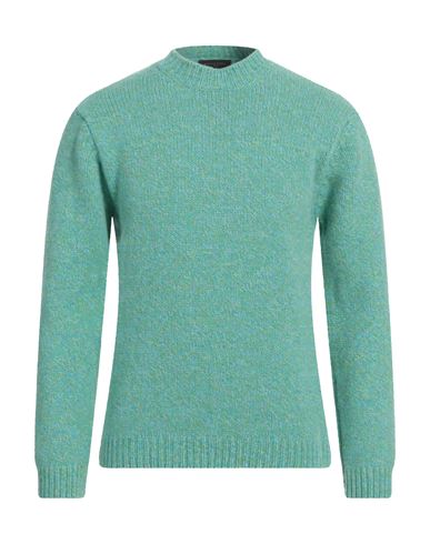 Daniele Fiesoli Man Sweater Turquoise Size Xl Merino Wool In Blue