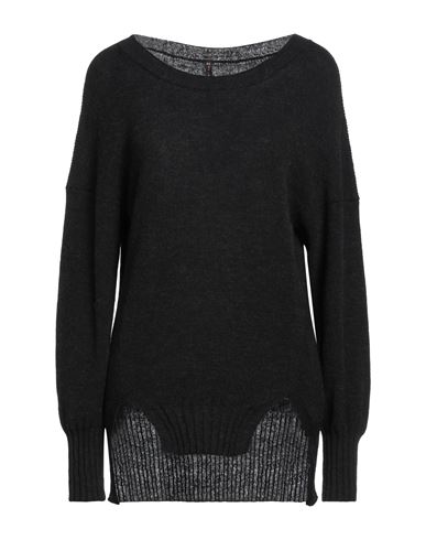 Manila Grace Woman Sweater Black Size L Polyamide, Wool, Alpaca Wool