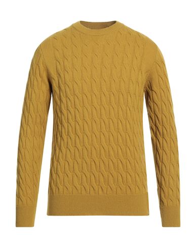 The Pull Man Sweater Mustard Size 44 Wool In Yellow