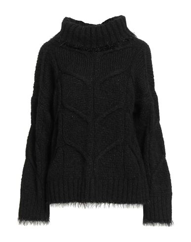 B.yu B. Yu Woman Turtleneck Black Size Xs Acrylic, Mohair Wool, Wool, Polyamide