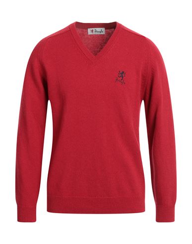 Pringle Of Scotland Man Sweater Red Size 1 Wool, Polyamide
