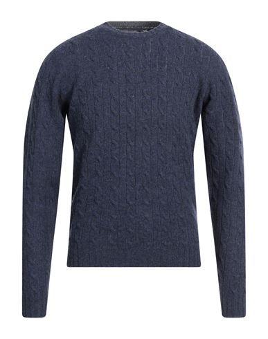 Fedeli Man Sweater Navy Blue Size 40 Wool
