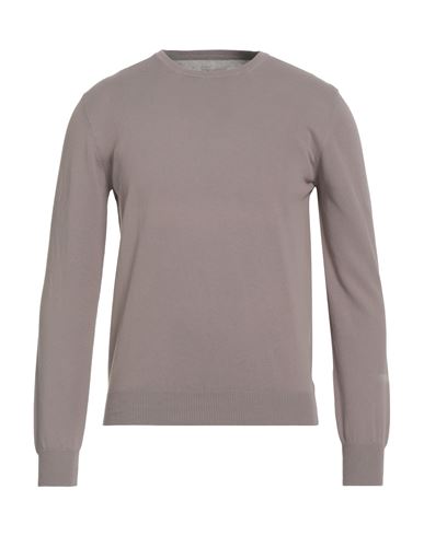 Gran Sasso Vintage Man Sweater Light Brown Size 36 Cotton In Gray