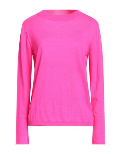 Liviana Conti Woman Sweater Fuchsia Size 6 Virgin Wool In Pink