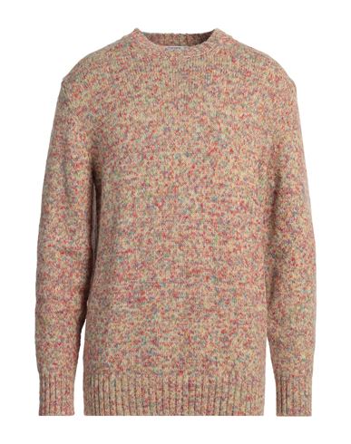 Kangra Cashmere Kangra Man Sweater Yellow Size 46 Cotton, Alpaca Wool, Polyamide, Polyester In Neutral