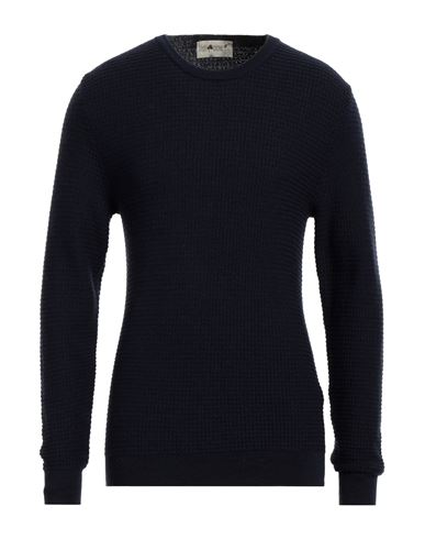 Irish Crone Man Sweater Navy Blue Size Xxl Virgin Wool