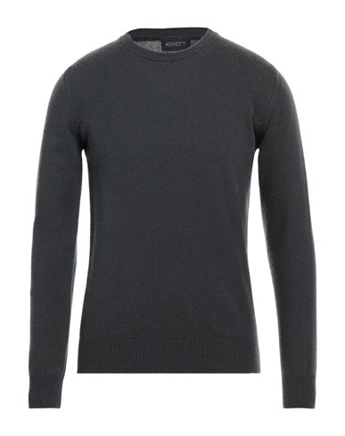 40weft Man Sweater Steel Grey Size M Wool, Nylon