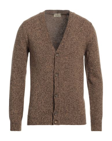 Shop Irish Crone Man Cardigan Khaki Size M Wool In Beige