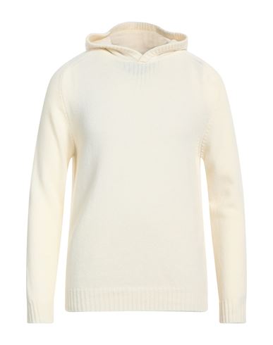 Irish Crone Man Sweater Cream Size M Virgin Wool In White