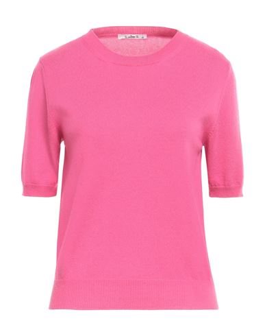 Shop Kangra Woman Sweater Fuchsia Size 8 Wool, Silk, Cashmere In Pink