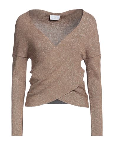 Nenette Woman Sweater Sand Size M Viscose, Polyamide, Polyester In Beige