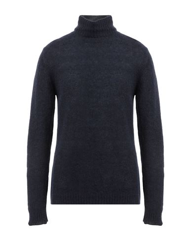 Irish Crone Man Turtleneck Midnight Blue Size Xl Acrylic, Alpaca Wool, Polyamide, Wool In Blue
