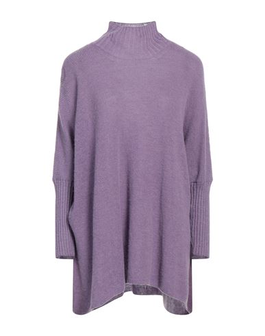 Manila Grace Woman Turtleneck Light Purple Size M Polyamide, Wool, Alpaca Wool