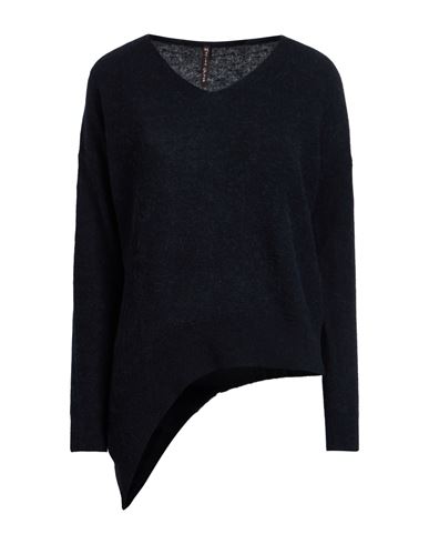 Manila Grace Woman Sweater Black Size Xs Alpaca Wool, Polyamide, Virgin Wool In Black