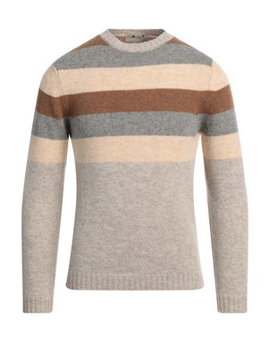 Irish Crone Man Sweater Light Brown Size Xxl Wool In Beige