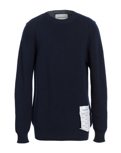 AMARANTO AMARANTO MAN SWEATER MIDNIGHT BLUE SIZE XL WOOL 