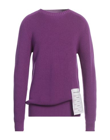 Amaranto Man Sweater Purple Size Xl Wool
