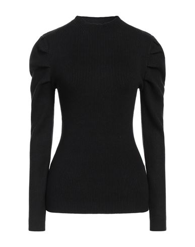 Silvian Heach Woman Turtleneck Black Size L Viscose, Polyester, Nylon
