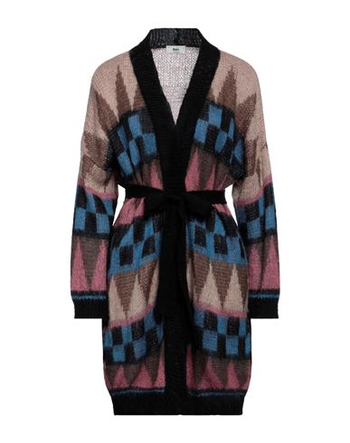 B.yu B. Yu Woman Cardigan Azure Size M Acrylic, Mohair Wool, Polyamide In Blue