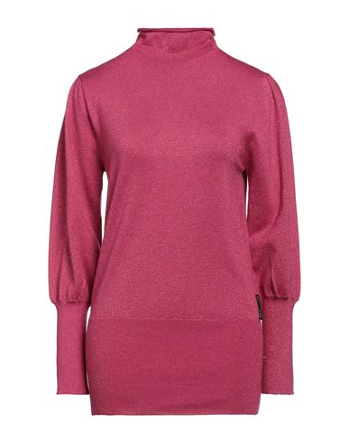 Silvian Heach Woman Turtleneck Fuchsia Size S Viscose, Polyester, Nylon In Pink