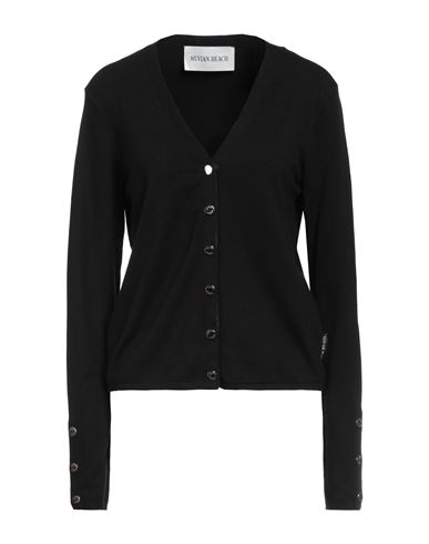 Silvian Heach Woman Cardigan Black Size Xs Viscose, Polyester, Polyamide
