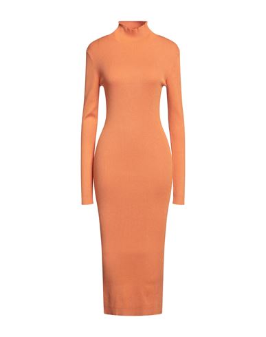 Silvian Heach Woman Midi Dress Mandarin Size L Viscose, Nylon