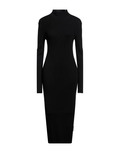 Silvian Heach Woman Midi Dress Black Size M Viscose, Nylon