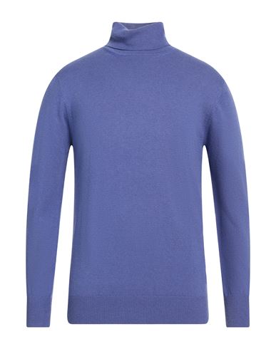 Cashmere Company Man Turtleneck Purple Size 40 Wool, Cashmere