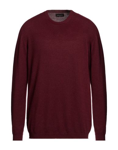 Shop Roberto Collina Man Sweater Burgundy Size 44 Cashmere In Red