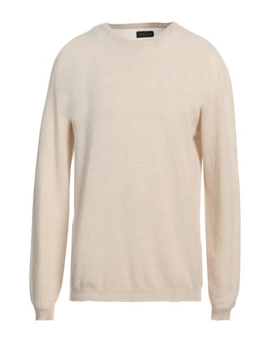 Roberto Collina Man Sweater Beige Size 44 Wool, Silk, Polyester In Beige