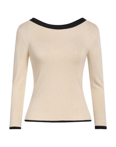 Pianurastudio Woman Sweater Beige Size L Viscose, Acrylic, Elastane