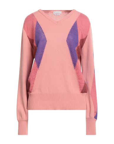 Ballantyne Woman Sweater Antique Rose Size 10 Wool, Cashmere, Mohair Wool, Polyamide In Pink