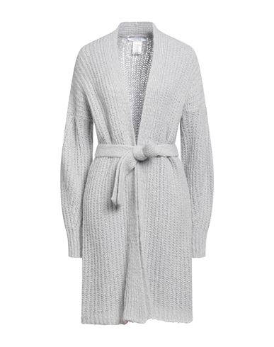 Kaos Woman Cardigan Light Grey Size S Acrylic, Mohair Wool, Polyamide, Wool
