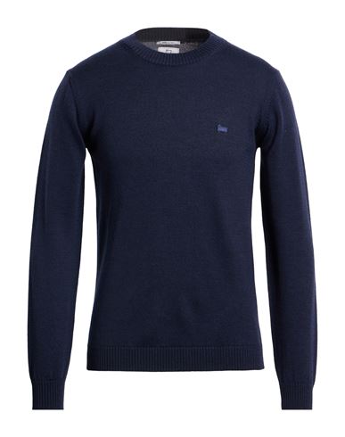 Woolrich Man Sweater Midnight Blue Size S Virgin Wool In Blue