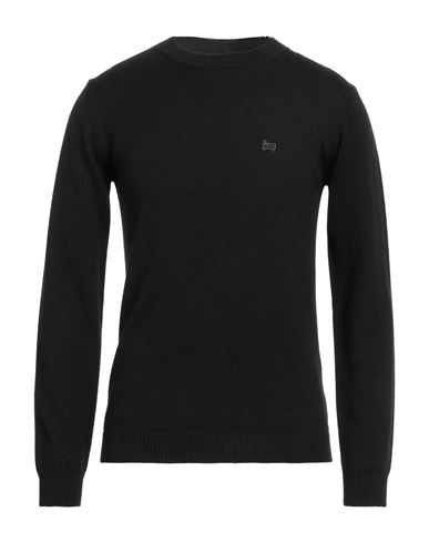 Woolrich Man Sweater Black Size L Virgin Wool In Black