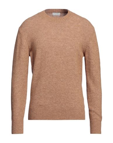 Ballantyne Man Sweater Camel Size 44 Alpaca Wool, Wool, Polyamide, Elastane In Beige